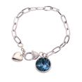 thumbnail image 1 of Brain Cell Picture Details Pattern Heart Chain Bracelet Jewelry Charm Fashion, 1 of 3