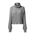 thumbnail image 3 of Comfortable Knit Sweater For Women Short High Neck Long Sleeves Ideal For Everyday Use In Different Sizes, 3 of 18