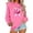#0047-Pink, variant on Pincandy Breast Cancer Sweatshirts for Women | Long Sleeve Breast Cancer Awareness Shirt, Pullover Pink Crewneck Survivor Sweatshirt