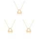 thumbnail image 3 of Collar de constelaciones de amistad Qarigey Ins colgante Libra oro, 3 of 6