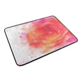 thumbnail image 6 of Bath Curtain & 60x72in Non-Slip Bath Mat Set 12-Grommet Shower Curtain Memory Foam Bath Rug Abstract Rose Watercolor Pattern, 6 of 8