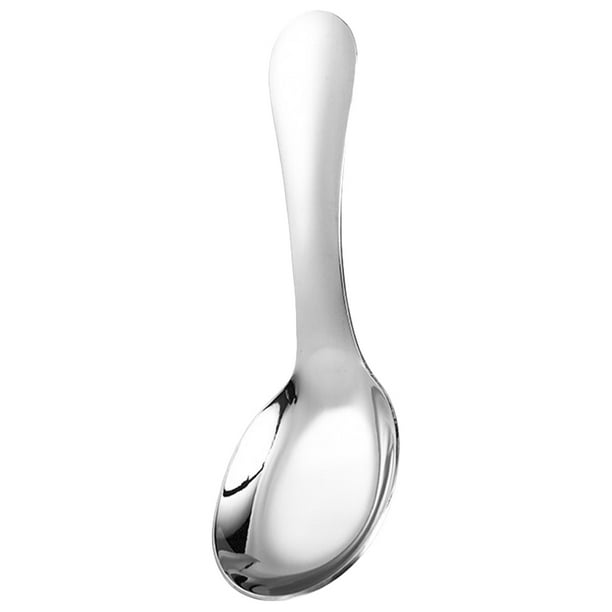 Cuchara de acero inoxidable cuchara de manija corta cucharada cuchara cuchara de arroz cuchara para niños