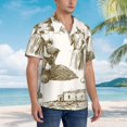 thumbnail image 5 of Daiia Olive Picking Hawaiian Shirt for Men Gentle Cotton Regular Short Sleeve Casual-X-Large, 5 of 9
