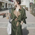 thumbnail image 4 of ruzhgo Polyester Woman Wind Coat Replacement Winter Autumn Long Sleeve Windproof Casual Solid Color Ladies Overcoat Clothesclothes S XL, 4 of 6