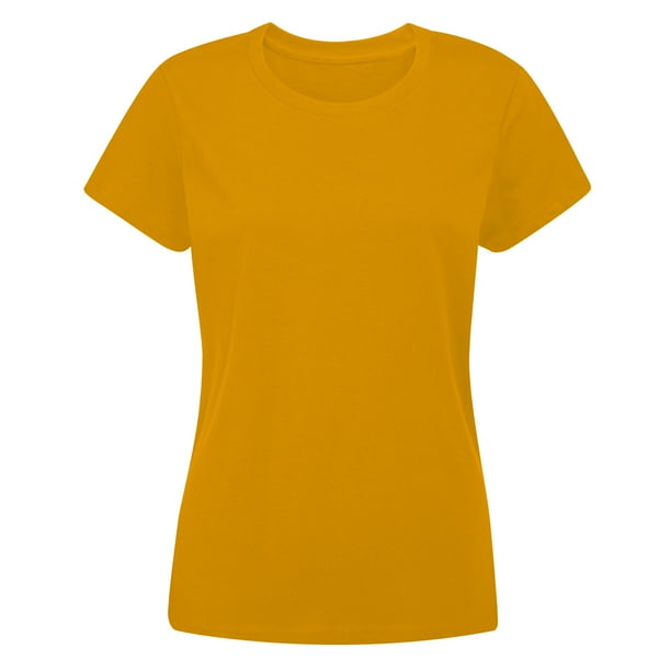 Mantis Camiseta Essential para Mujer Amarillo Mostaza Mantis UTBC4783 mustardyellow Walmart en linea