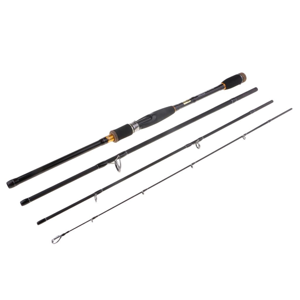 Portable Travel Carbon Fishing Rod 69cm 2 Sections Casting Ice Fishing Pole Rod 