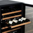 thumbnail image 3 of Avanti Wine Cooler, 50 Bottle Capacity, in Stainless Steel with Wood Accent Shelving (WCR506SS), 3 of 4