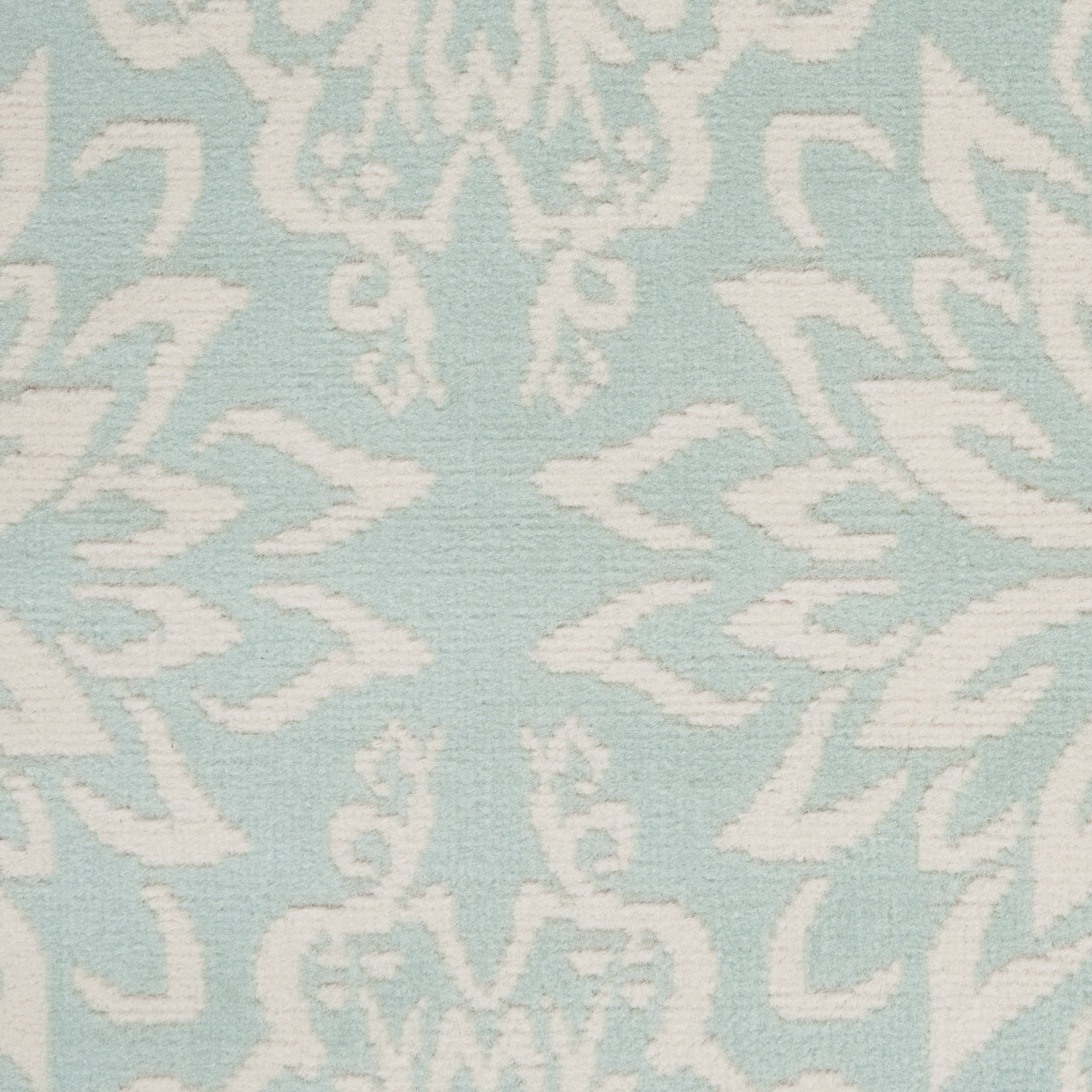 Nourison Bliss Modern Floral Ivory/Green 4' x 6' Area Rug, (4' x 6')