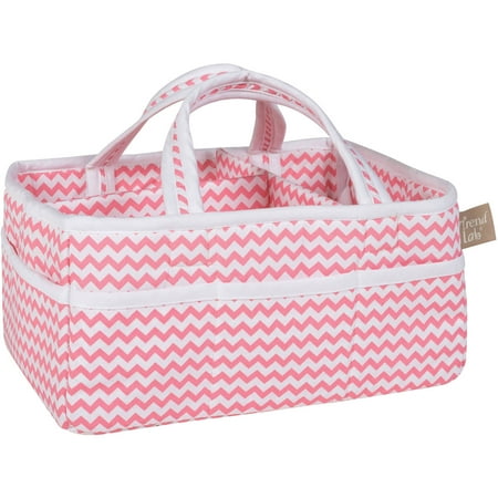 Trend Lab Storage Caddy, Coral Chevron. Perfect for your Nursery or any Room in the House. Can be used for all ages.