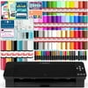 Silhouette Black Cameo 4 w/ 38 Oracal Sheets, Siser HTV, Guides, 24 Pens