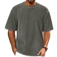 thumbnail image 1 of Camiseta oversize ADOREJOY vintage lavada verde oscuro 2XL, 1 of 9
