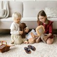 thumbnail image 2 of 1 Pair Japanese Style Clog Slippers Children Clog Sandals Wooden Clogs Shoes, 2 of 6