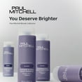 thumbnail image 6 of Paul Mitchell Platinum Blonde Violet Conditioner, Banishes Brass + Brightens, Ideal for Light to Medium Blonde, Silver, Gray or White Hair , 10.14 oz, 6 of 8