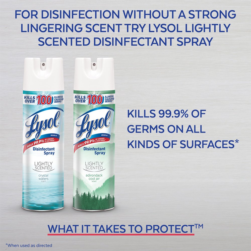 Lysol Disinfectant Spray, Crisp Linen, 25oz (2X12.5oz), Tested and Proven to Kill COVID-19 Virus, Packaging May Vary​ - image 3 of 8