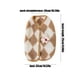 thumbnail image 3 of Xihbxyly Abrigo de Lana a Cuadros para Perro, Franela Suave, Cuello Redondo, Cómodo y Cálido, Ideal para Invierno, Ideal para Bulldog Francés, Corgi, Schnauzer y Osito de Peluche. Tamaño: 30 X 42 X 2, 3 of 6