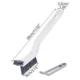 thumbnail image 3 of Bathroom Floor and Seam Cleaning Brush, Toilet and Corner Floor Hard Brush, V-Shaped Bristles, Integrated Dirt Clip, Ergonomic Long Handle, Multi-Surface Cleaning, Sink, Bathtub, Drain, 3 of 3