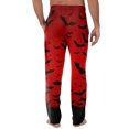 thumbnail image 5 of Satingcolo Mens Pajama Pants Red Bats Halloween, Cotton Soft Sleep Lounge Pj Bottoms with Pockets Drawstring, 5 of 6