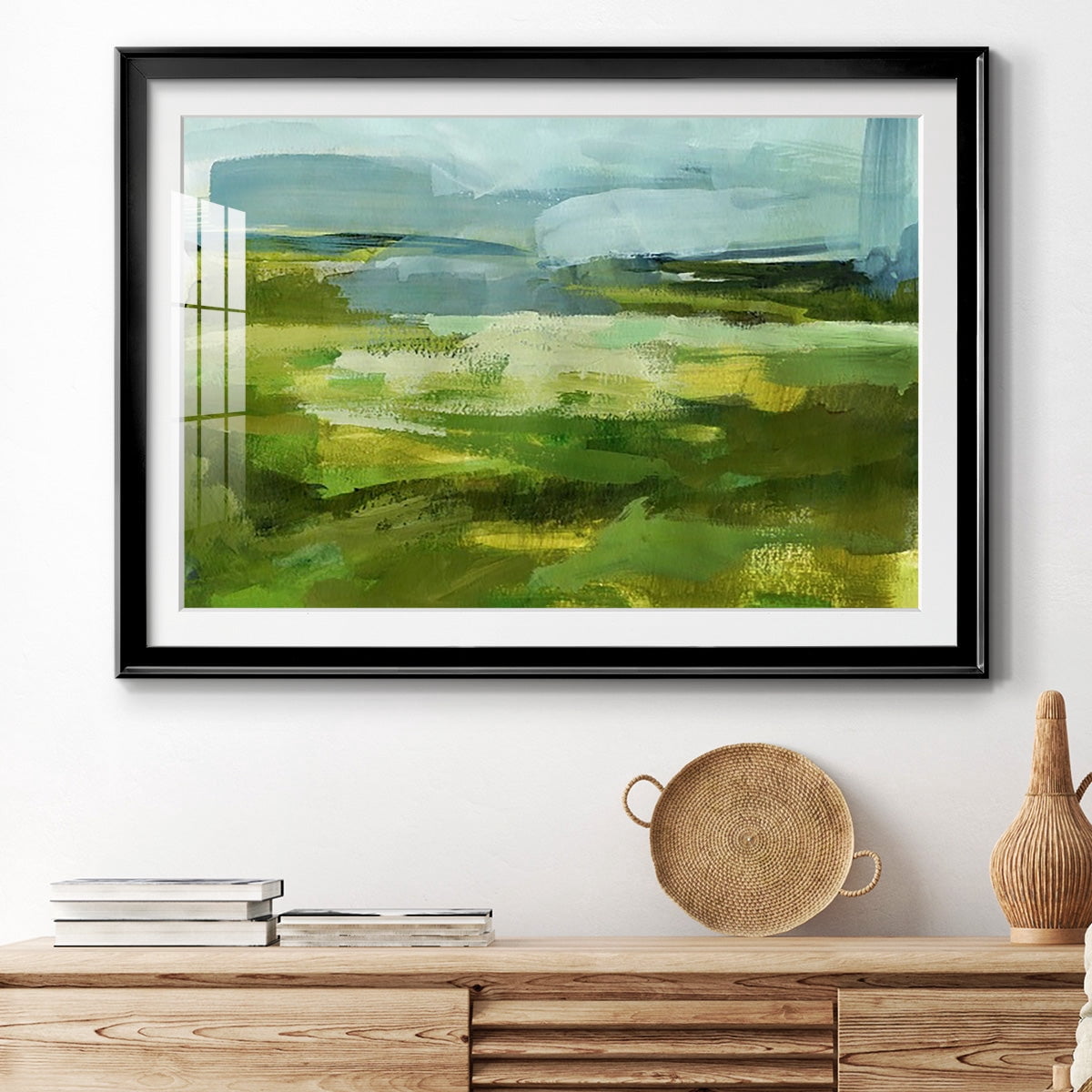 Emerald View I Premium Framed Print - Ready to Hang