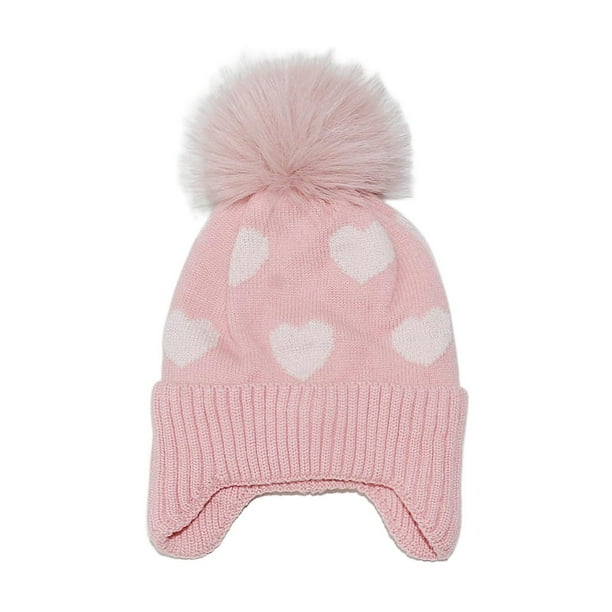 Gorro protector de orejas, diadema de rayas con lunares, gorro de punto para mujer en invierno.