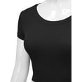 thumbnail image 5 of Women's Casual Slim Fit Short Sleeve Crew Neck Basic Crop Top T Shirts, 5 of 5
