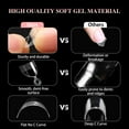 thumbnail image 2 of Graflsoa 600PCS Short Matte Nail Tips, No-File No-Trace, 12 Sizes, 5 Styles, 22.5x12.5x2cm Box, 123g, 2 of 6