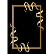 United Weavers Legends Area Rug 910-04750 Ribbons Black Ribbon Border 5' 3" x 7' 2" Rectangle