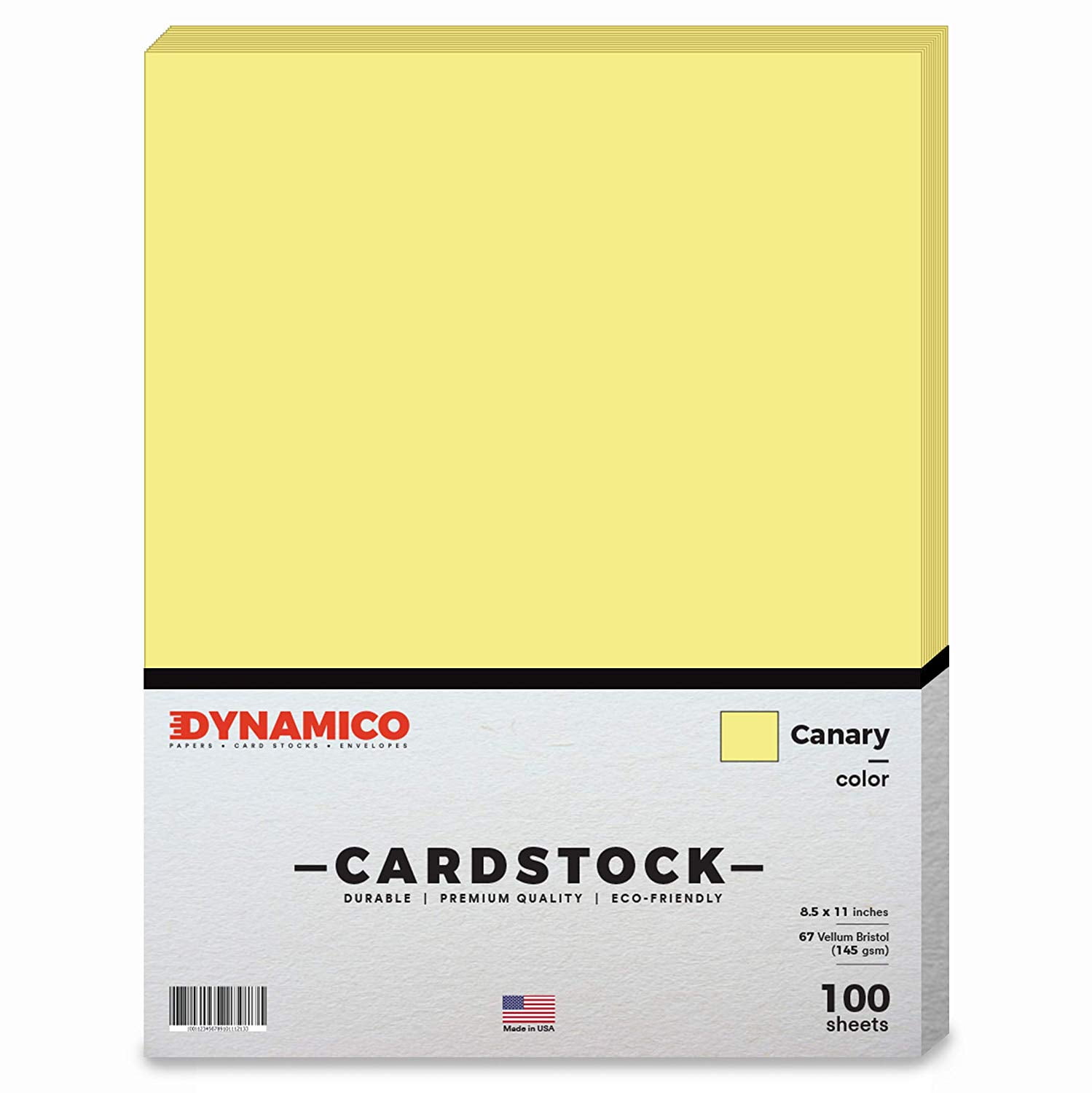 canary 85 x 11" pastel color cardstock paper for cards