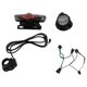 thumbnail image 3 of Bike Light Set IPX4 Water Resistant Bike Headlight and Tail Light with Turn Signals Set for Night Cycling 36V-60V, 3 of 5