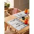 thumbnail image 4 of Gradient Eucalyptus Placemats Set of 6,Washable Woven Burlap Cloth Fabric Placemat for Square/Rectangle/Round/Oval Dining Table,Easy Clean Place Mats for Toddlers,Kids Grey Country Rustic Leaves Plant, 4 of 6