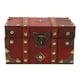 thumbnail image 5 of Cofre del tesoro pirata, caja del tesoro, caja del tesoro duradera, joyero de madera, acabado de lujo, 5 of 8