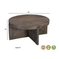 thumbnail image 2 of Pemberly Row 2-piece Solid Wood Living Room Table Set in Dark Brown, 2 of 10