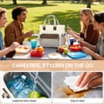 thumbnail image 5 of Gynky Insulated Lunch Bag Box Women, Wide Opening Adult Lunch Box Women, Large Leakproof Cooler Bag, Lunch Teacher Tote Bag for Work Picnic Beach Family College, 5 of 9