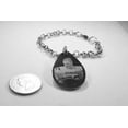 thumbnail image 2 of Custom Engraved Tear Drop Dog Tag Silver Tone Stainless Steel with Rolo Chain Bracelet or Necklace, 2 of 7