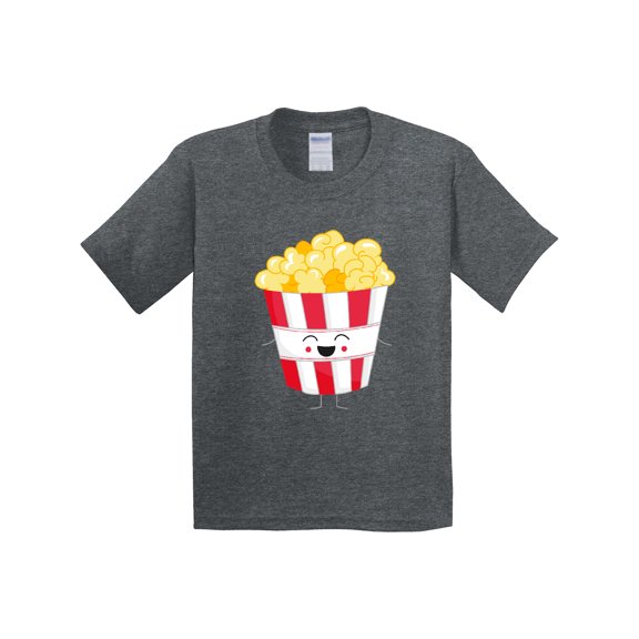 Inktastic Cute Kawaii Popcorn Youth T-Shirt