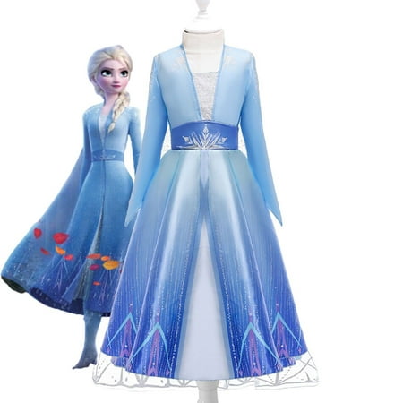 Disney reine des neiges filles robe Elsa 2 Cosplay Costume enfants  fantaisie enfants robes princesse Vestidos Infantil reines des neiges