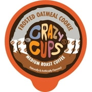 Crazy Cups Frosted Oatmeal Cookie Coffee Pods, Medium Roast, 22 Count For Keurig K Cups Machines