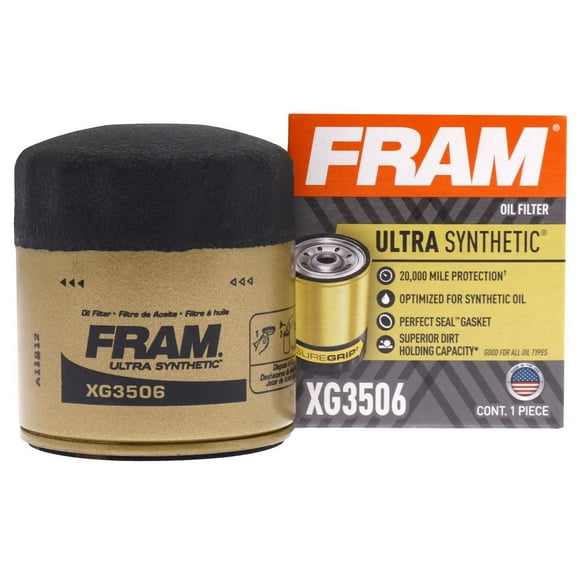 Filtre à huile ultra synthétique FRAM, XG3506 Filtre à huile de 32 000 km