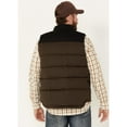 thumbnail image 4 of Brothers And Sons Men's Utility Puffer Vest Dark Brown Medium, 4 of 4