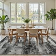 thumbnail image 4 of KUETH Modern Abstract Area Rugs 3x5 for Living Room Bedroom Stain Resistant Machine Washable Large Black Rug Soft Throw Rugs, Low-Pile Floor Carpet with Non Slip Backing for Dining Room, 4 of 8