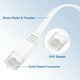 thumbnail image 3 of Cable Ethernet Cat 6 98ft, 32AWG 250MHz Plano de Alta Velocidad RJ45 Cable de Parcheo de Red Cat6 con Clips, Blanco, 3 of 6