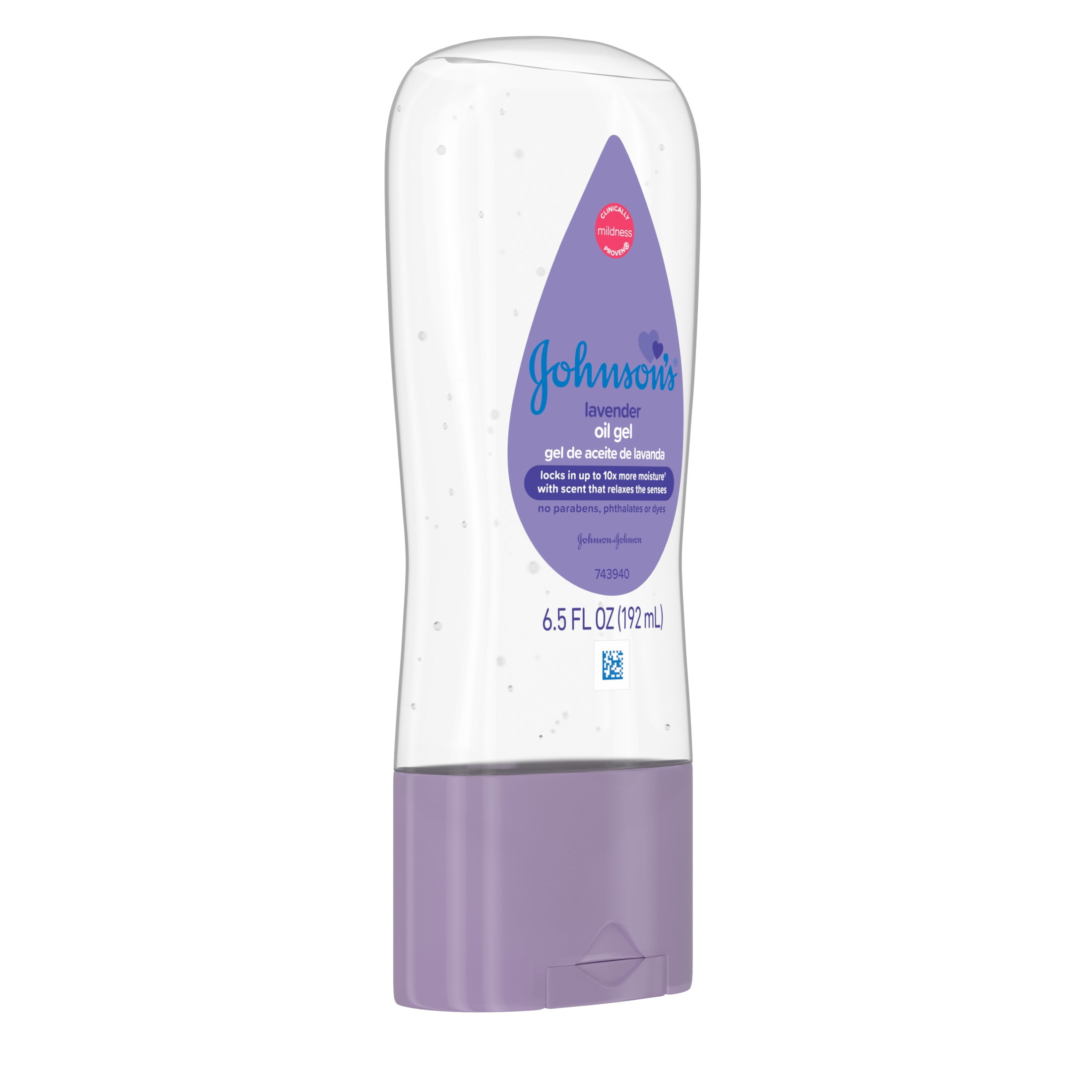 Johnson's Baby Moisturizing Oil Gel with Lavender Scent, 6.5 fl. oz