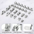 thumbnail image 4 of Uxcell 26pcs Conduit Clamp 2 Inch, 1 Hole Stainless Steel Pipe Strap, U Bracket Single Band Rigid Metal Conduit Hanger for Pipe Fixing, Tube Wire Installation, 4 of 6