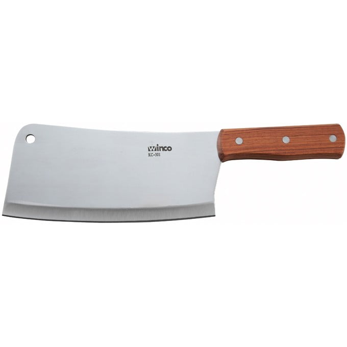 Cleaver, Wooden Handle, 3 1/2" x 8" Blade