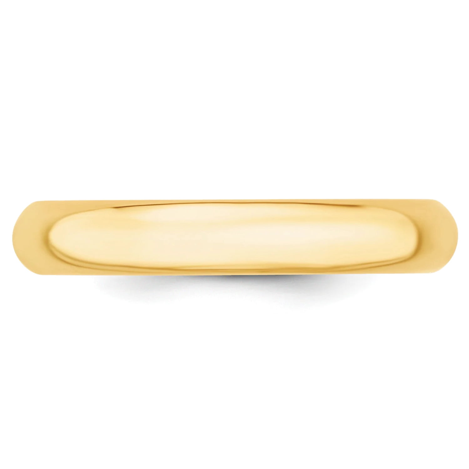 Primal Gold 14 Karat Yellow Gold 4mm Standard Comfort Fit Wedding Band Size 12