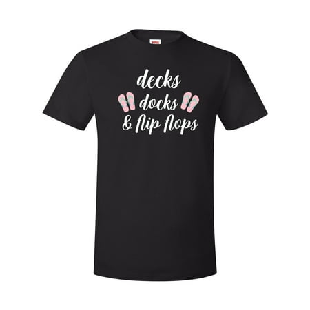 Deck Short - Decks Docks Flip Flops Womens Mens Short Sleeve