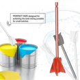thumbnail image 5 of 4pcs Epoxy Mixing Stick Paint Stirring Rod Putty Cement Paint Mixer Attachment With Drill Chuck Compatible With, 5 of 5