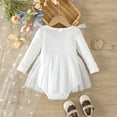thumbnail image 3 of Baby Girl Poncho Dress Toddler Girls Ruffle Stripe Dress Casual Dress, 3 of 7
