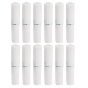 Milisten 12Pcs Plastic Lip Gloss Tubes Reusable Empty Lip Balm Containers
