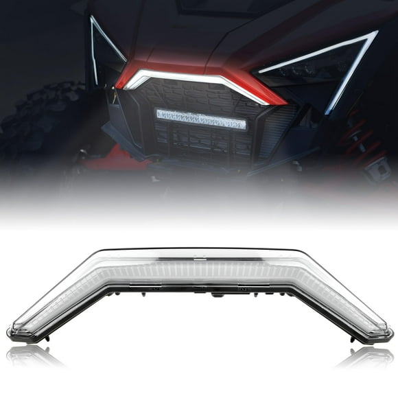 SAUTVS Lumière d'Accentuation avant pour RZR PRO XP, LED Centre Grill Lumière Signature avant Lumière pour Polaris Polaris RZR PRO XP/ XP4/ RZR PRO R/RZR Turbo R Accessoires 2020-2024(1PCS, Remplacer 2884346)