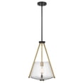 thumbnail image 2 of Starlight Foyer Pendant E26 Base 60w Matte Black Finish: Clear Seeded Glass, 2 of 5